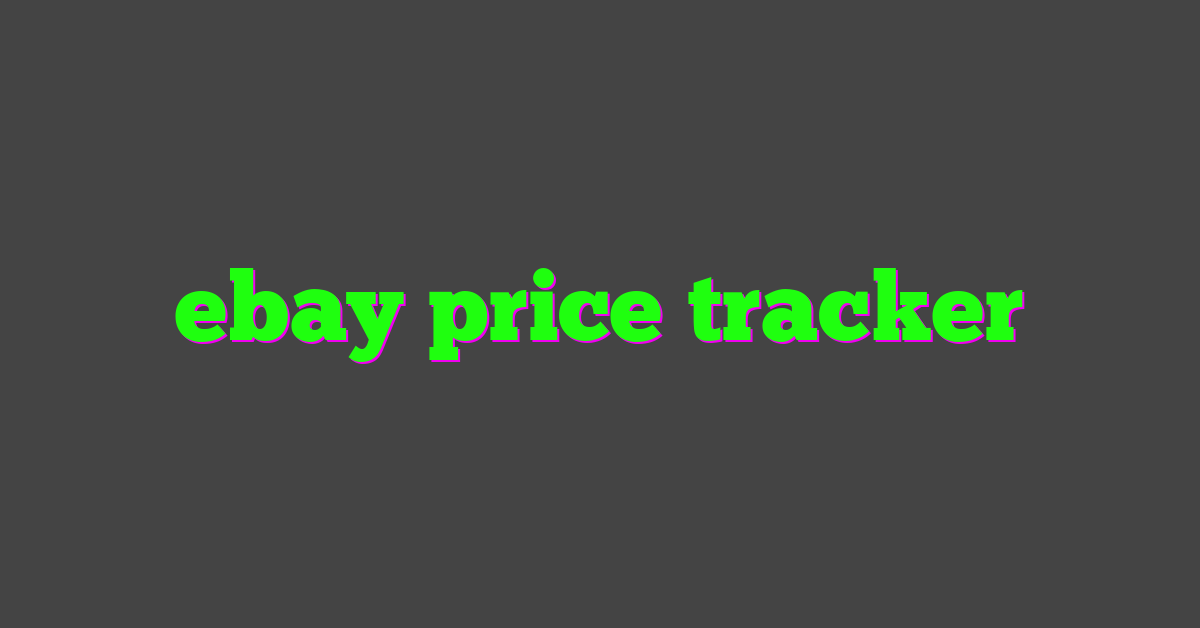 ebay price tracker