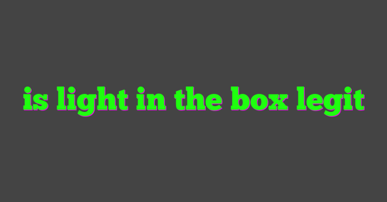 is light in the box legit
